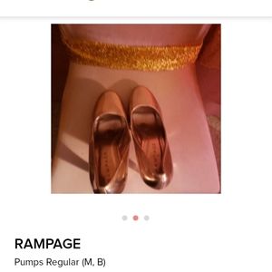 Rampage gold pumps